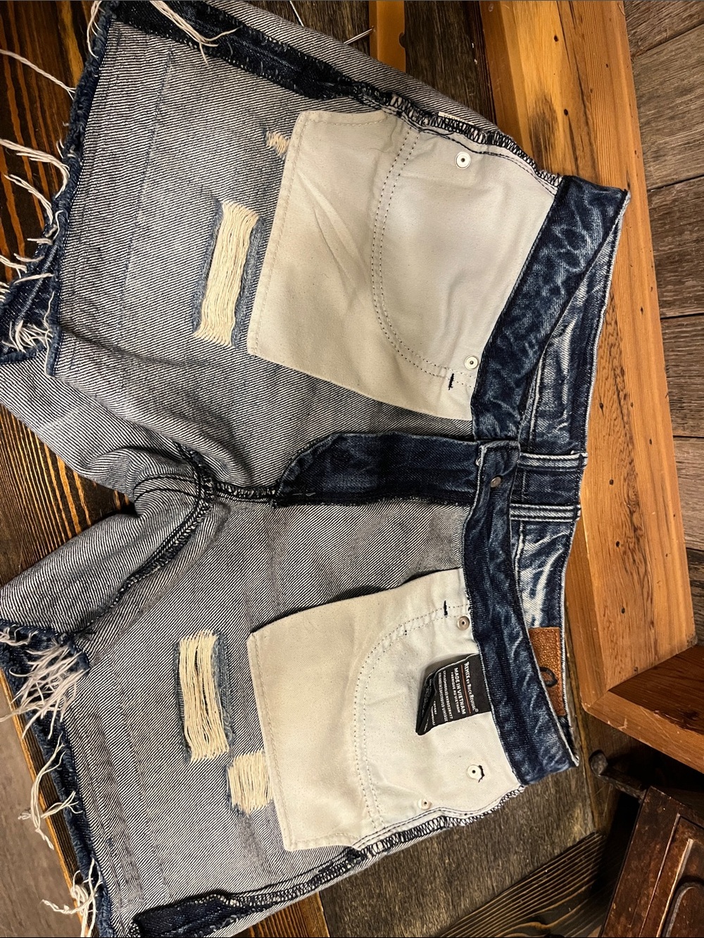 Remix By Rock Revival Distressed denim shorts size 29 - Picture 14 of 15